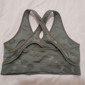 Green Camouflage Sports Bra
